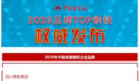 集團(tuán)入選2020中國(guó)鋼鐵行業(yè)品牌榜“中國(guó)卓越鋼鐵企業(yè)品牌”