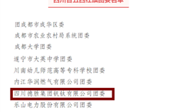 德勝釩鈦團(tuán)委榮獲“四川省五四紅旗團(tuán)委”稱號(hào)